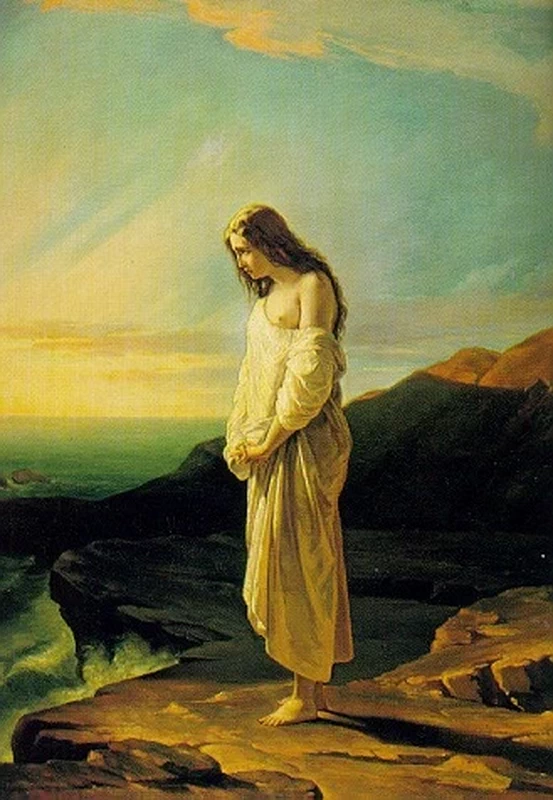 Alfred Émile Stevens - Donna al mare